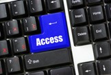 graphic of a keyboard with the word access on one key