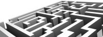 graphic of a maze