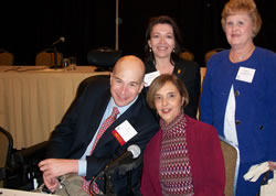 
Photo of Kent Keyser, Janet Fiore, Eleanor Williams, NARL President, and Bonnie Hawley, President National Rehab Association